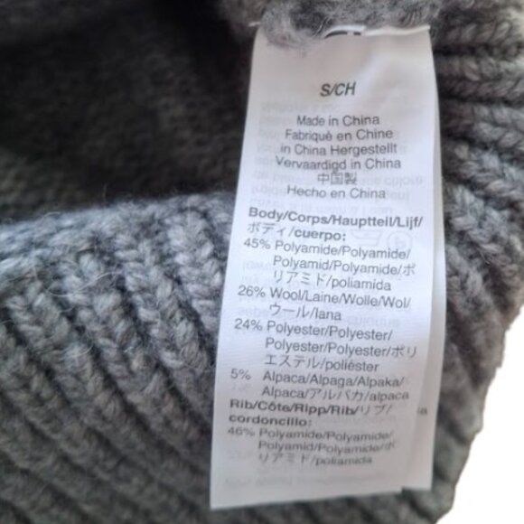 Madewell Wool Sweater Women's Striped Heath Warm Pullover Gray Size Small - Picture 8 of 13